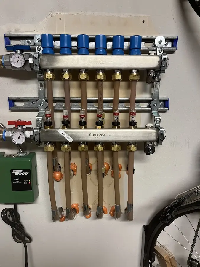 Plumber performing Gas Leak Detection at a residential property in Plainfield